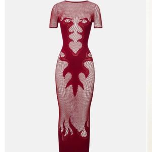 Poster Girl: Peachy Dress Red